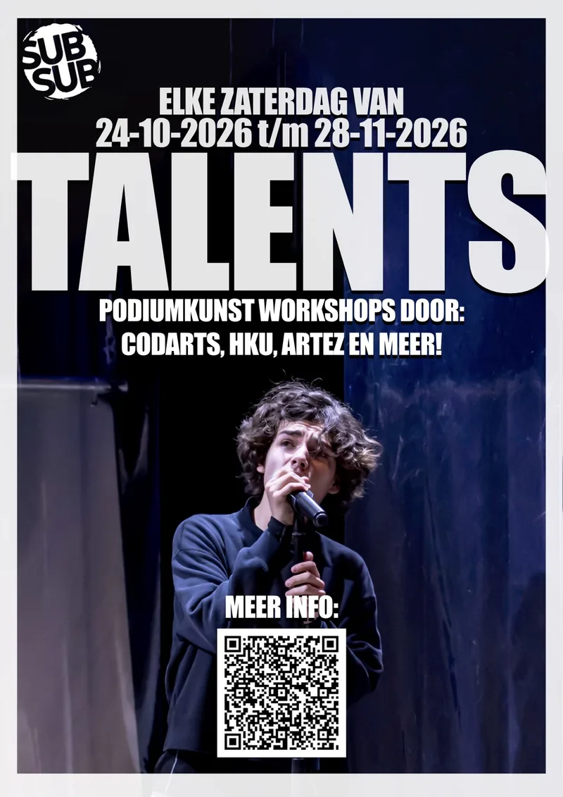 Theaterworkshops door diverse kunstvakopleidingen (SubSub)